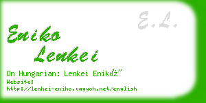 eniko lenkei business card